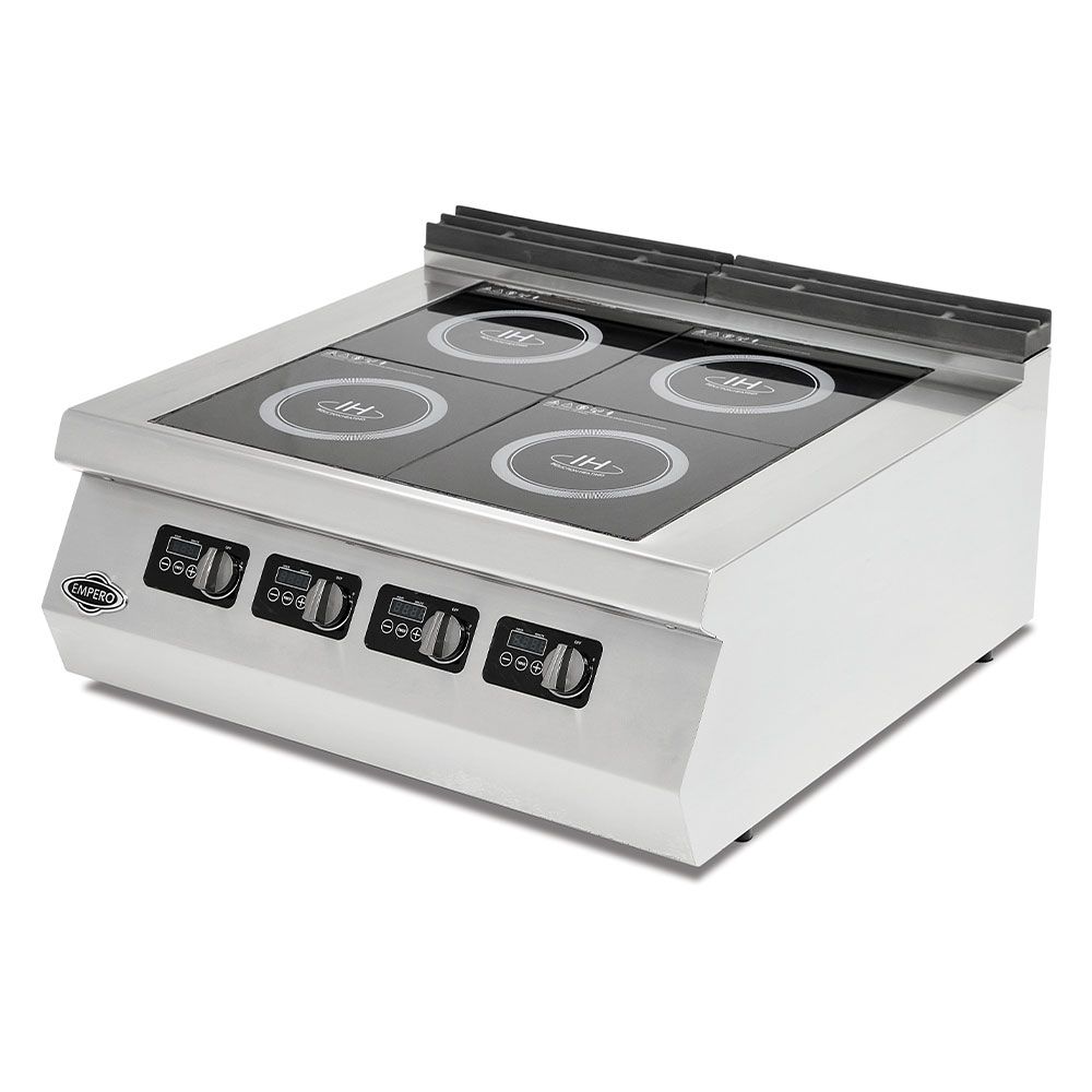 Masina de gatit electrica, inox, cu 4 plite cu inductie PLUS, 80*73*30 cm - 0