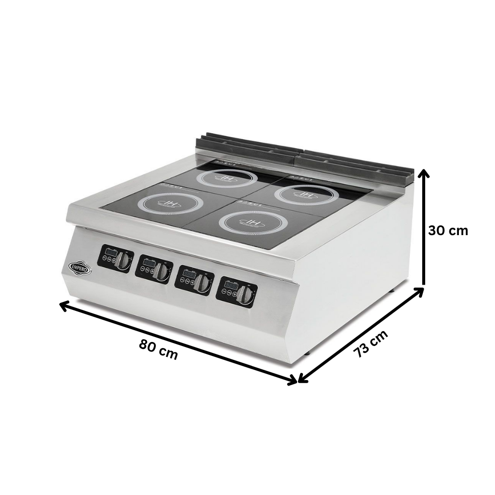 Masina de gatit electrica, inox, cu 4 plite cu inductie PLUS, 80*73*30 cm - 4