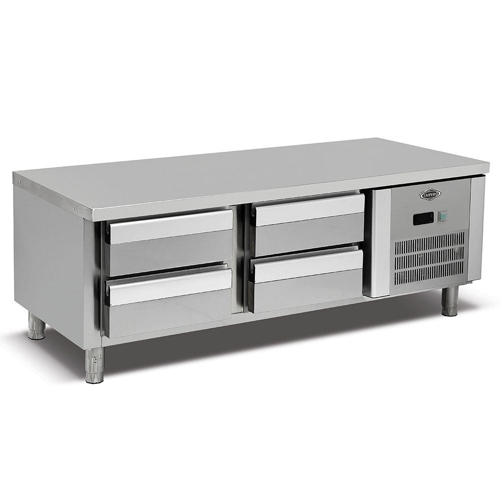 Masa rece undercounter, profesionala, inox, 4 sertare GN 2/3, 160*60*55 cm - 0