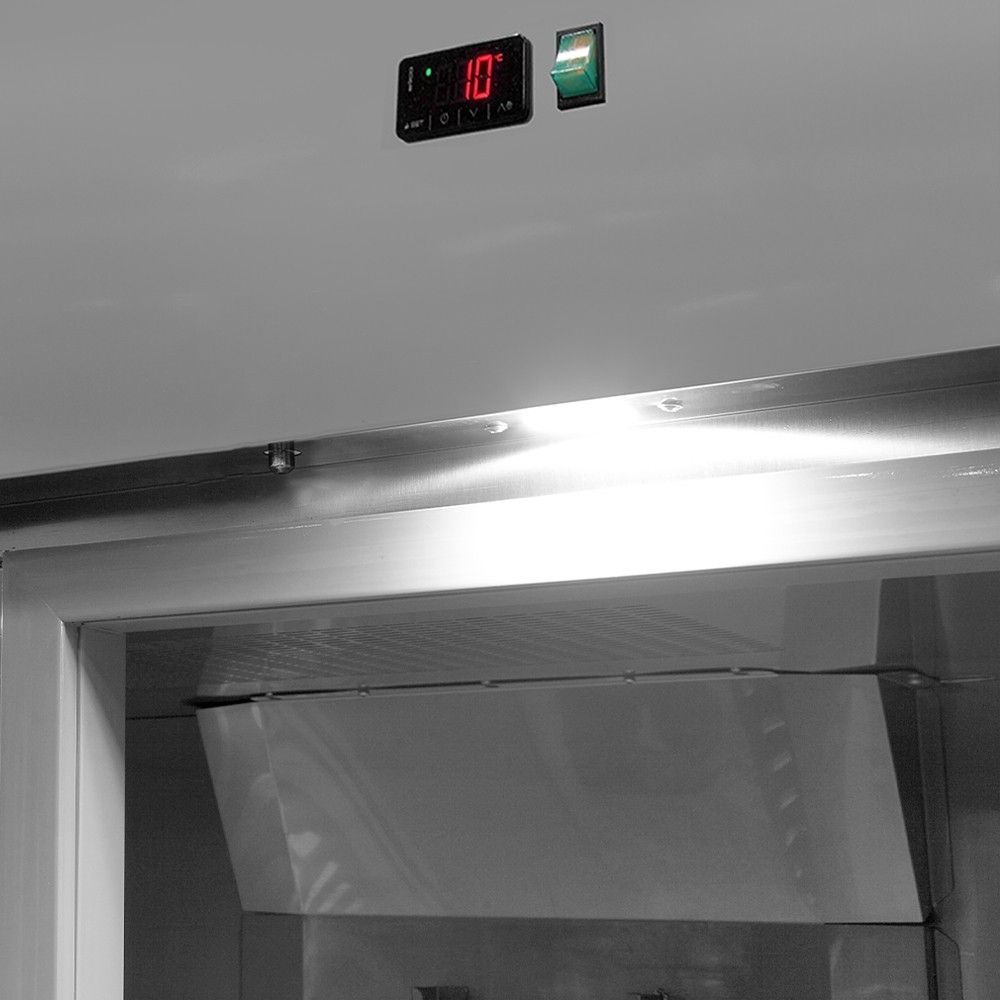 Dulap frigorific vertical inox cu 2 usi pentru patiserie, 40 tavi 40*60, 1400 lt - 4