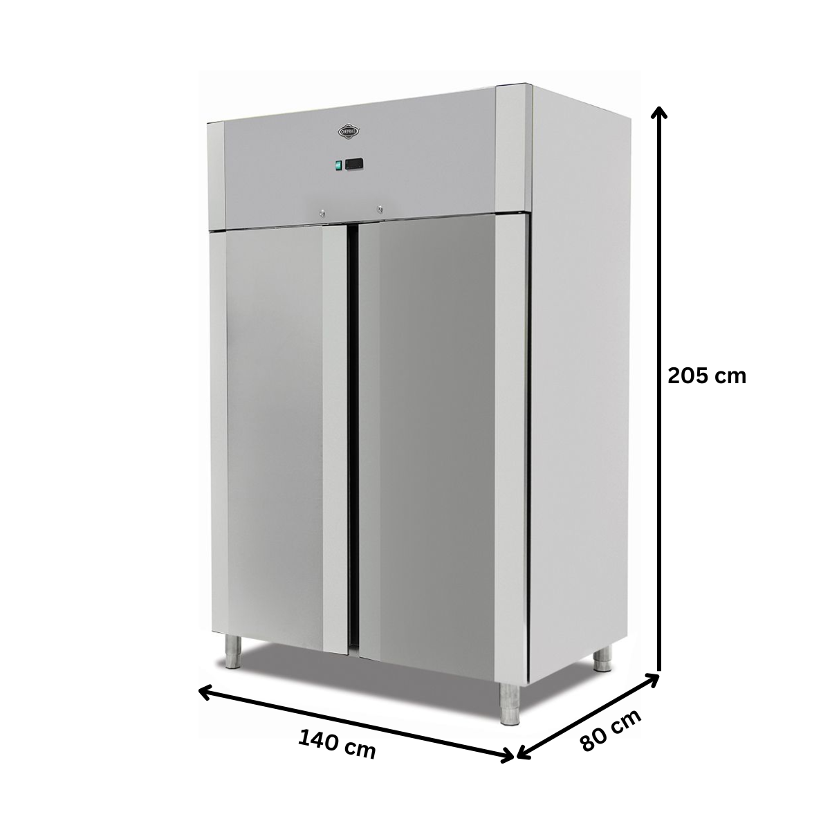 Dulap frigorific vertical inox cu 2 usi pentru patiserie, 40 tavi 40*60, 1400 lt - 6