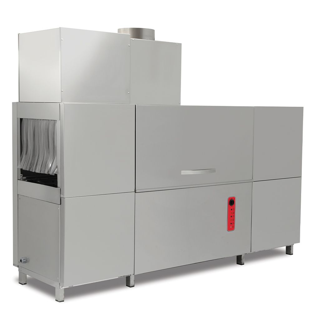 Masina de spalat vase de tip tunel cu modul uscare si pre-spalare - motor trifazic - 0