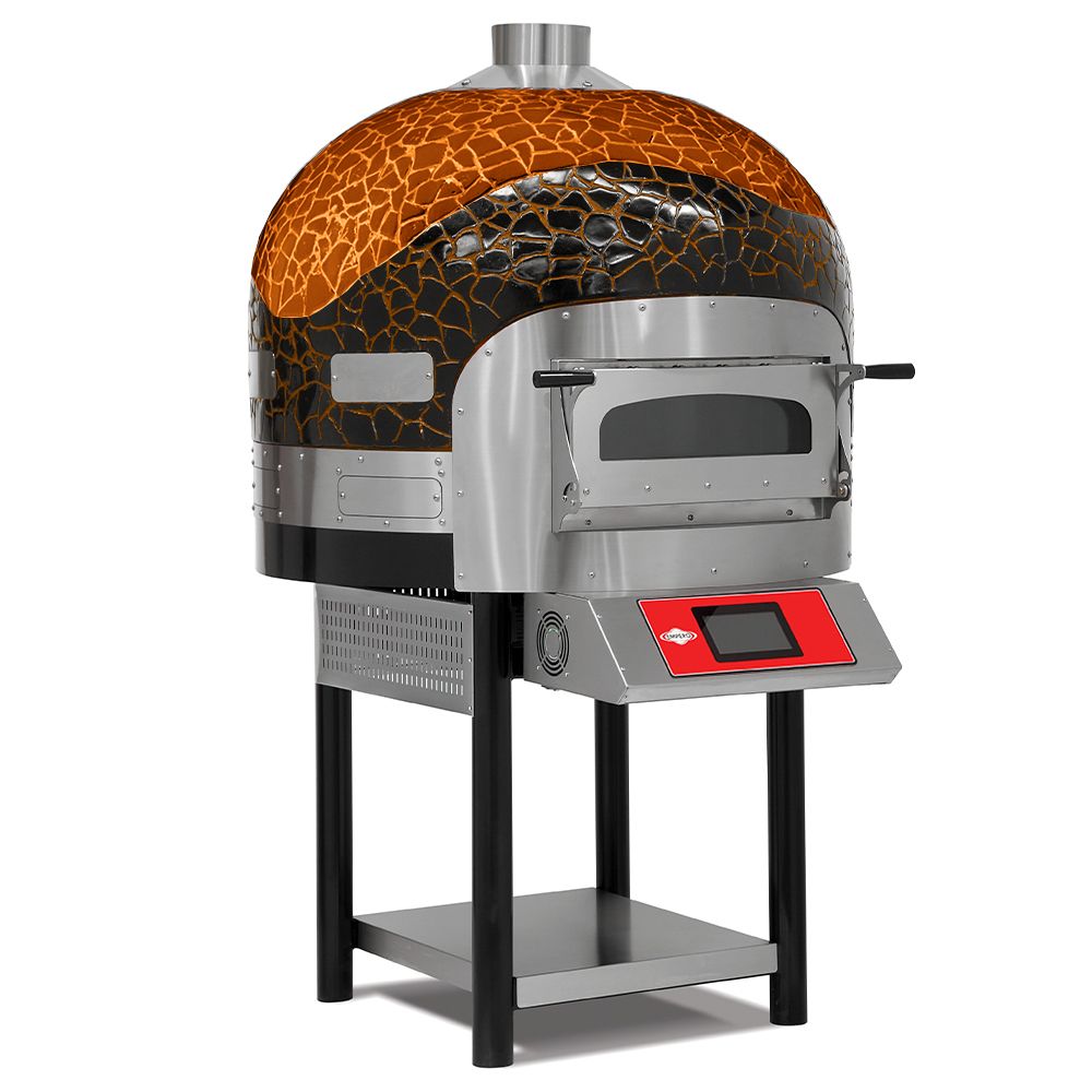 Cuptor profesional electric traditional, rotativ cu panou de control digital - 75 pizza/h - 3