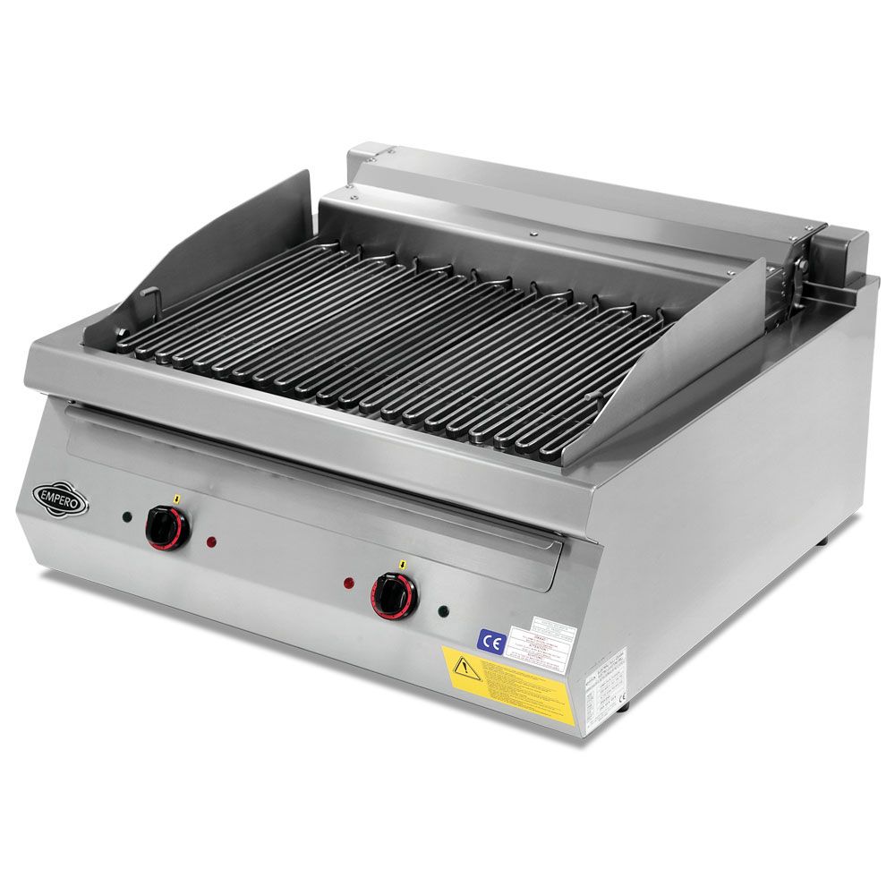 Grill electric profesional, inox, cu suprafata cu steamer PLUS,  80*73*30 cm - 0