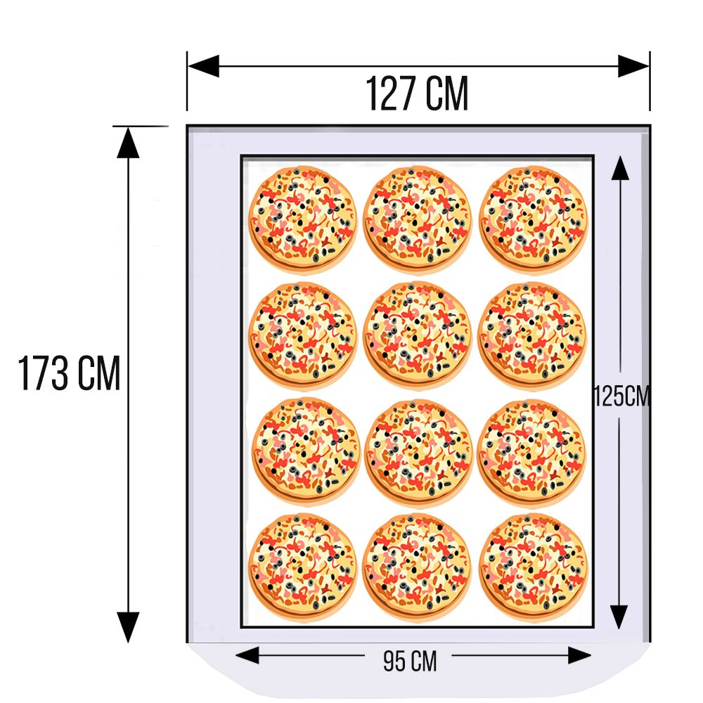 Cuptor profesional pentru pizza, cu samota si alimentare pe gaz, capacitate 12 pizza 30 cm - Negru - 2
