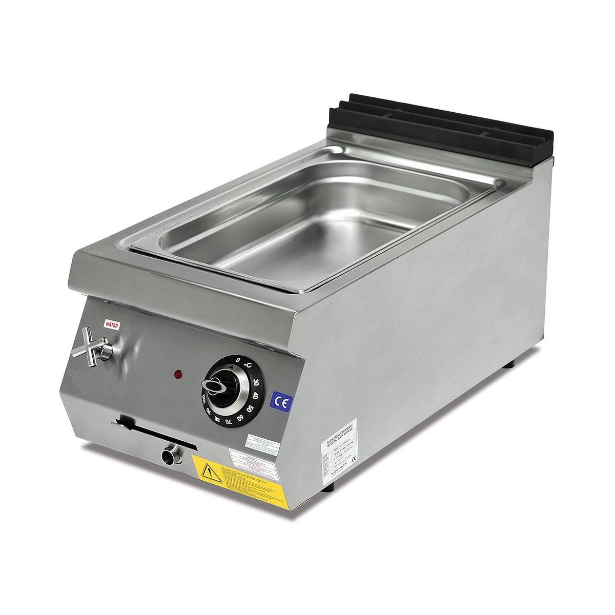 Bain marie profesional, electric, inox, 1 bazin, 40*73*30 cm - 0