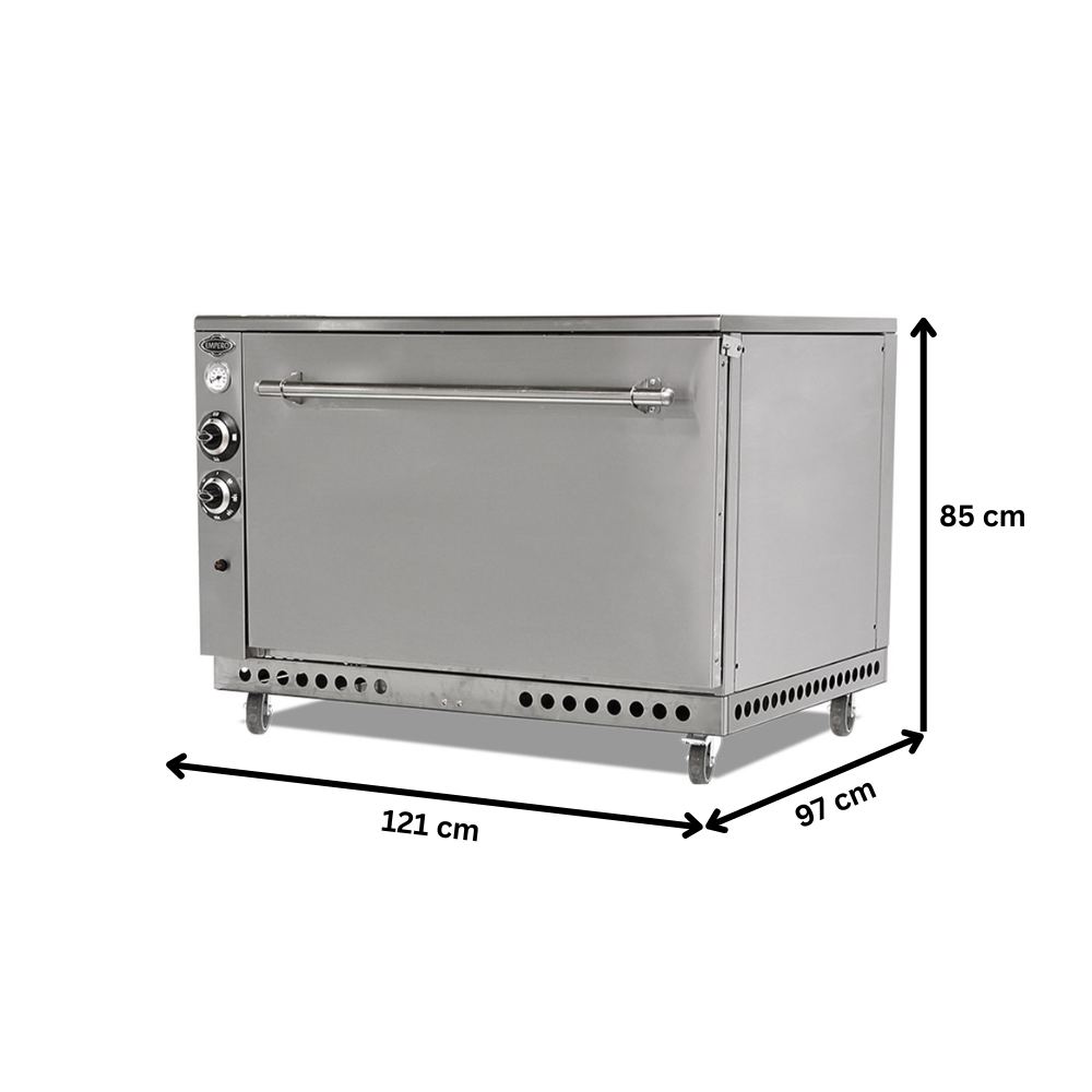 Cuptor profesional, inox, tip protap, cu rezistente electrice si flacara pe gaz, pentru miel, ied, capra, oaie si berbec - 2