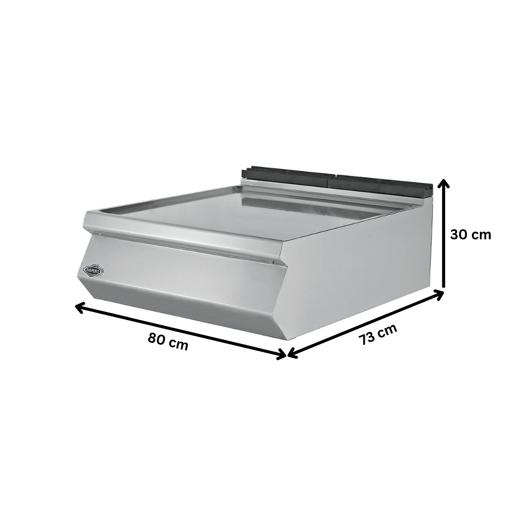 Masa de lucru neutra dubla PLUS, inox, 80*73*30 cm - 1