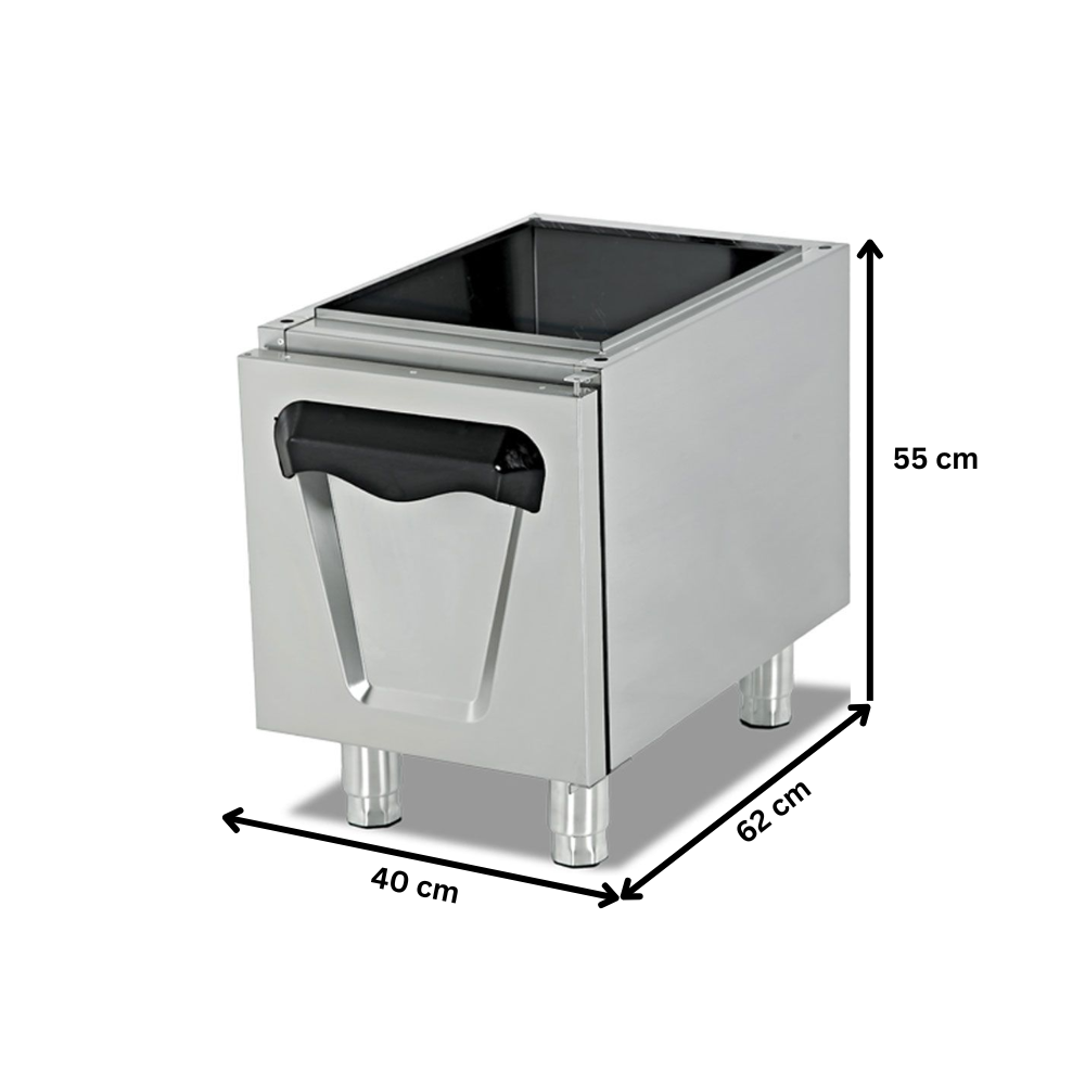 Dulap neutru cu o usa PLUS, inox, 40*62*55 cm - 1