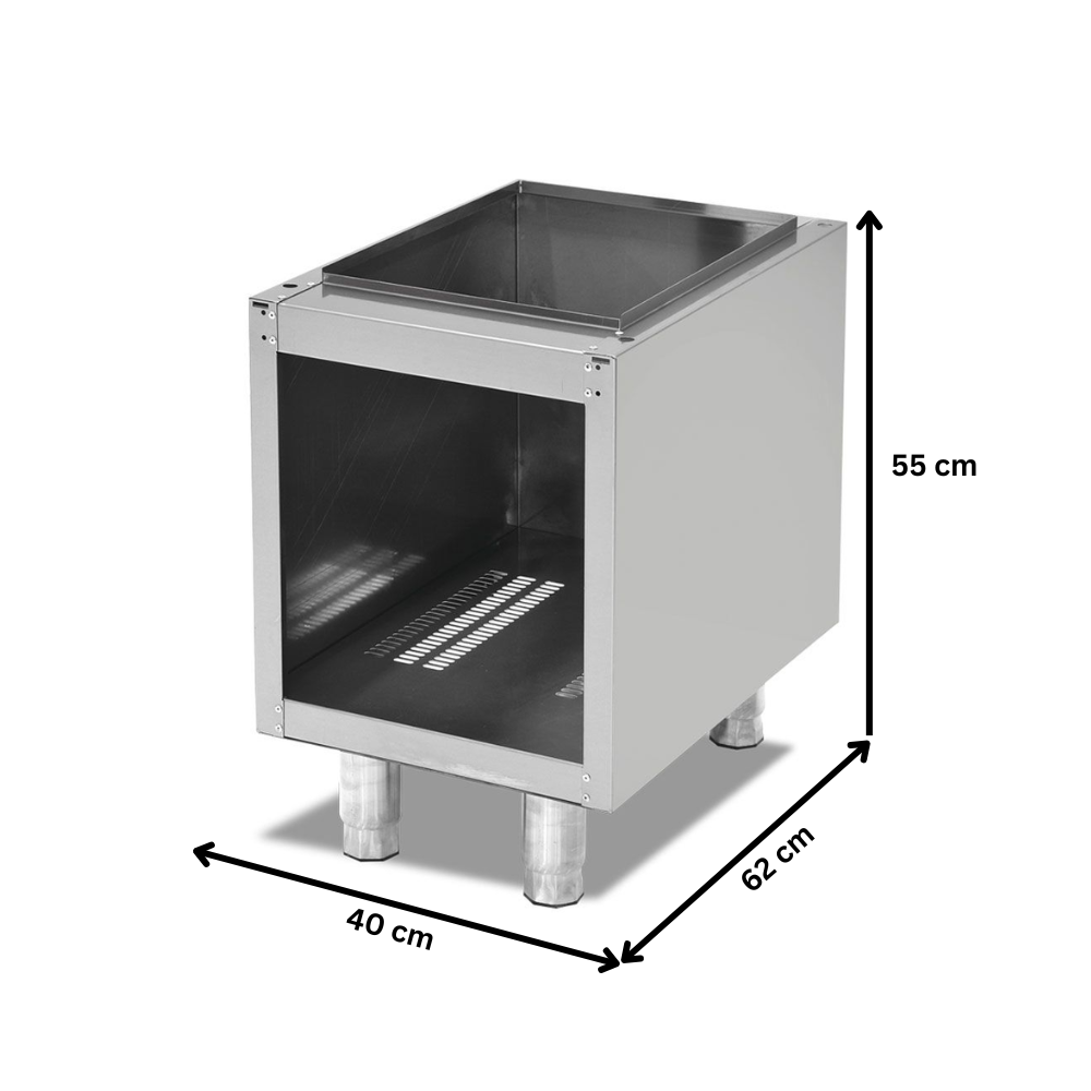 Dulap neutru deschis PLUS, inox, 40*62*55 cm - 1