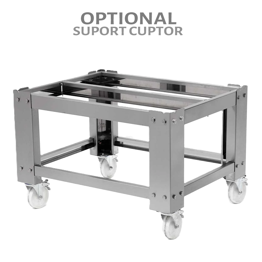 Cuptor profesional cu banda, pentru covrigi si pizza, electric, inox, banda 53*136 cm - 1