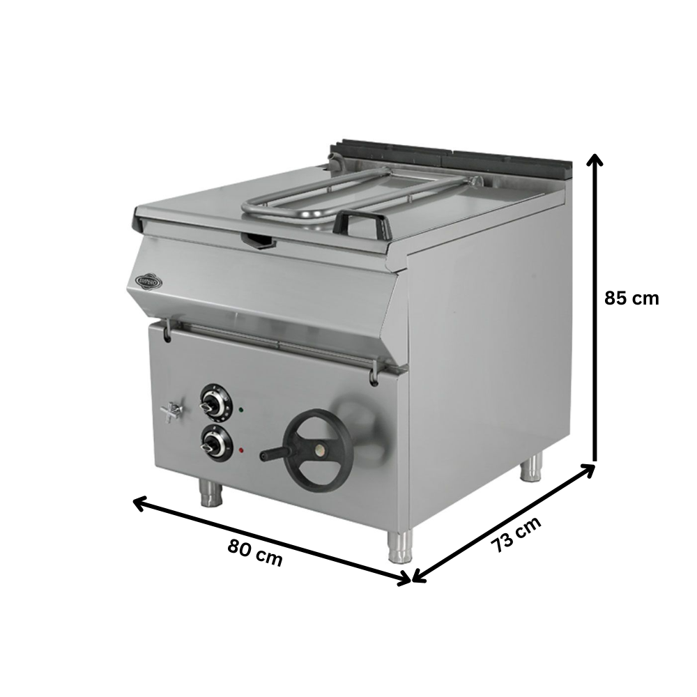 Tigaie basculanta electrica, inox, 50 lt, 80*73*85 cm - 2