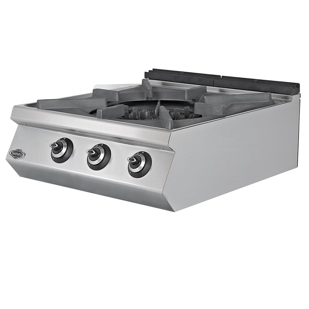 Masina de gatit pe gaz, inox, cu 1 arzator mare PLUS, 80*90*30 cm - 0