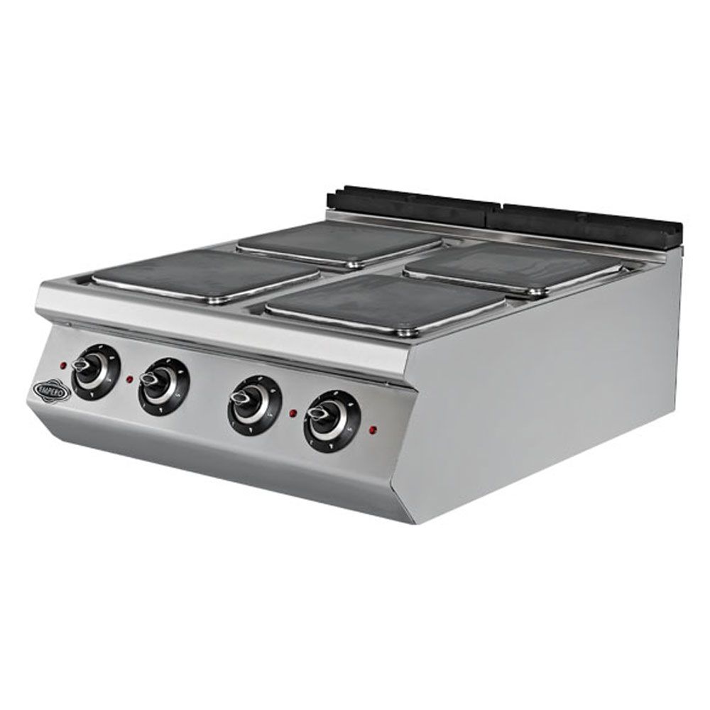 Masina de gatit electrica, inox, cu 4 plite PLUS, 80*90*30 cm - 0