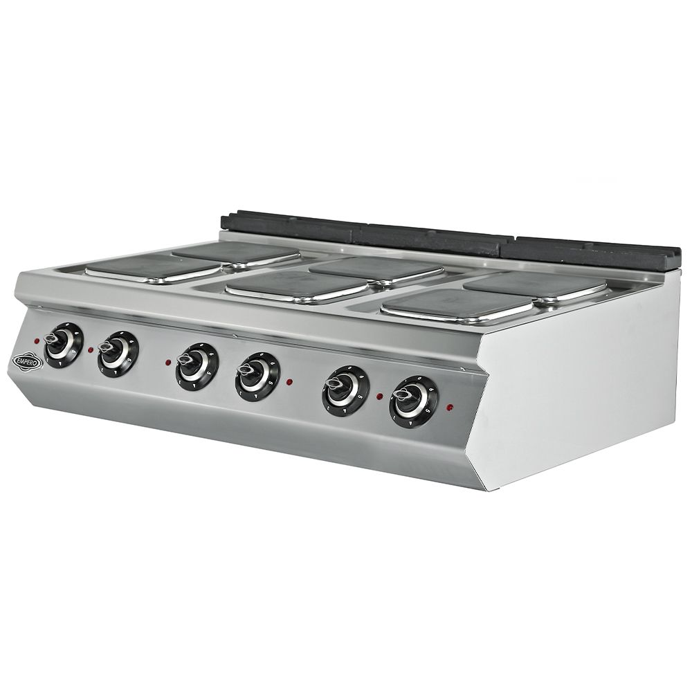 Masina de gatit electrica, inox, cu 6 plite PLUS, 120*90*30 cm - 0