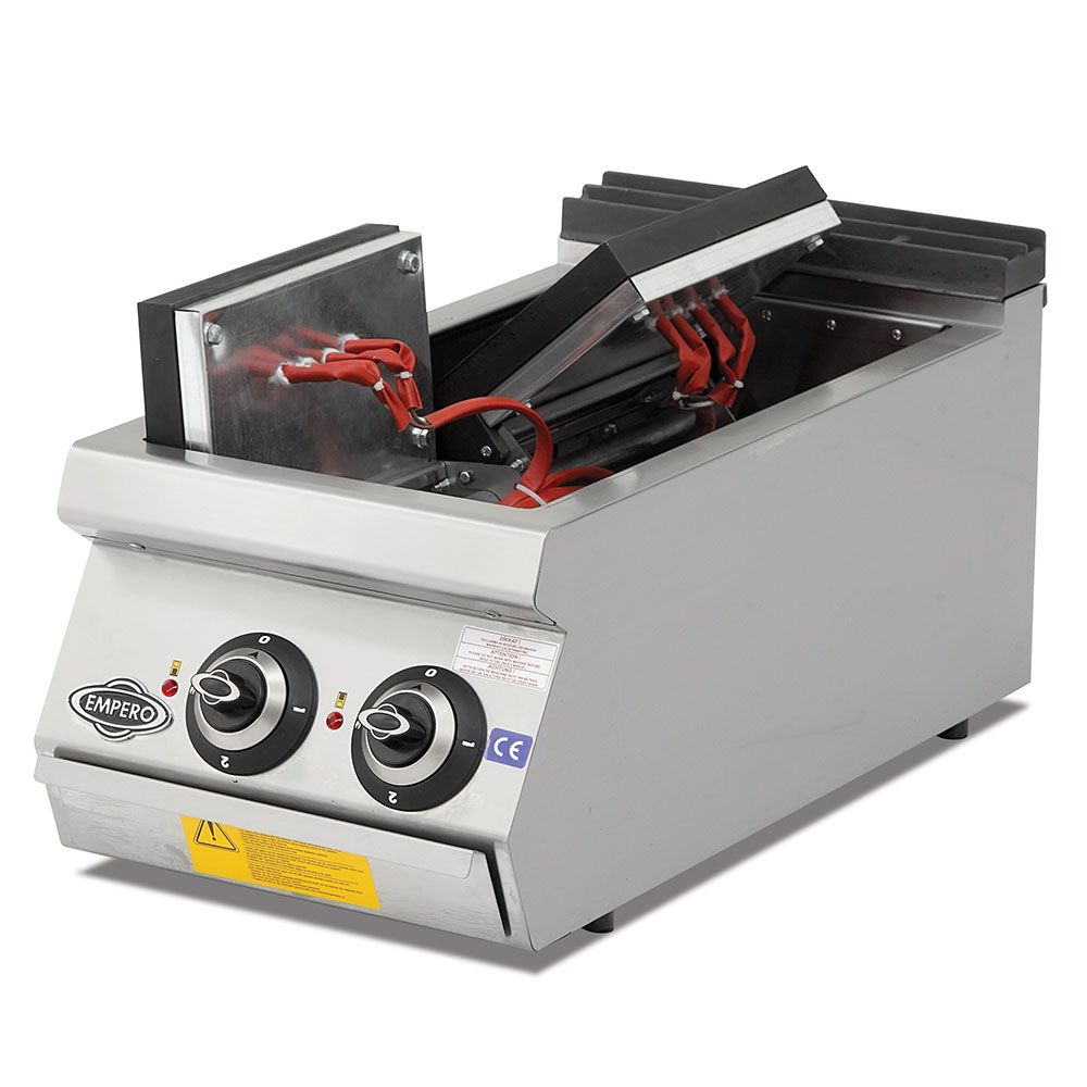 Masina de gatit electrica, inox, cu 2 plite PLUS, 40*90*30 cm - 2