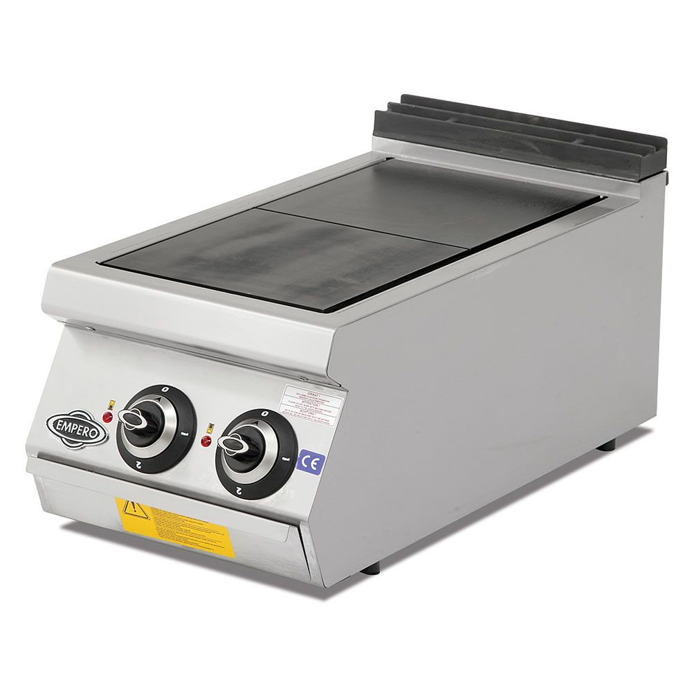 Masina de gatit electrica, inox, cu 2 plite PLUS, 40*90*30 cm - 0