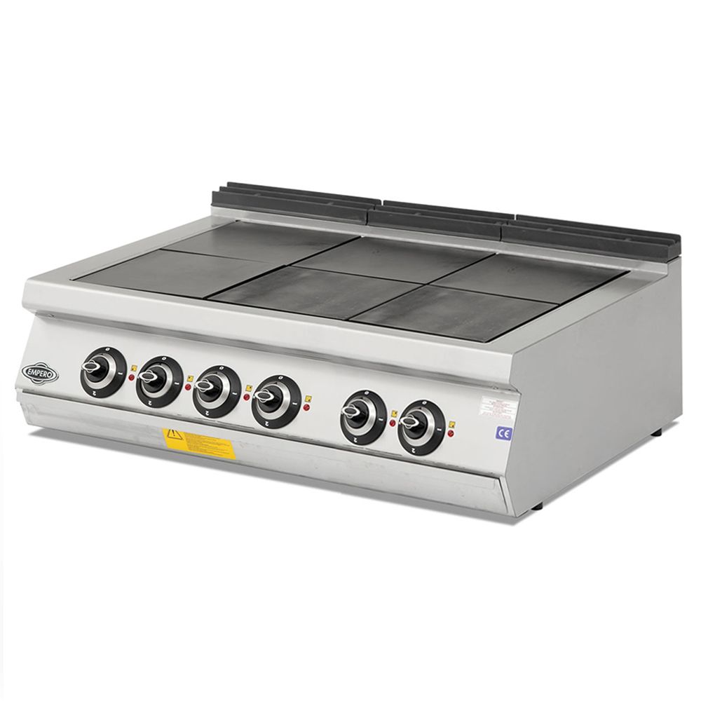 Masina de gatit electrica, inox, cu 6 plite PLUS, 120*90*30 cm - 0