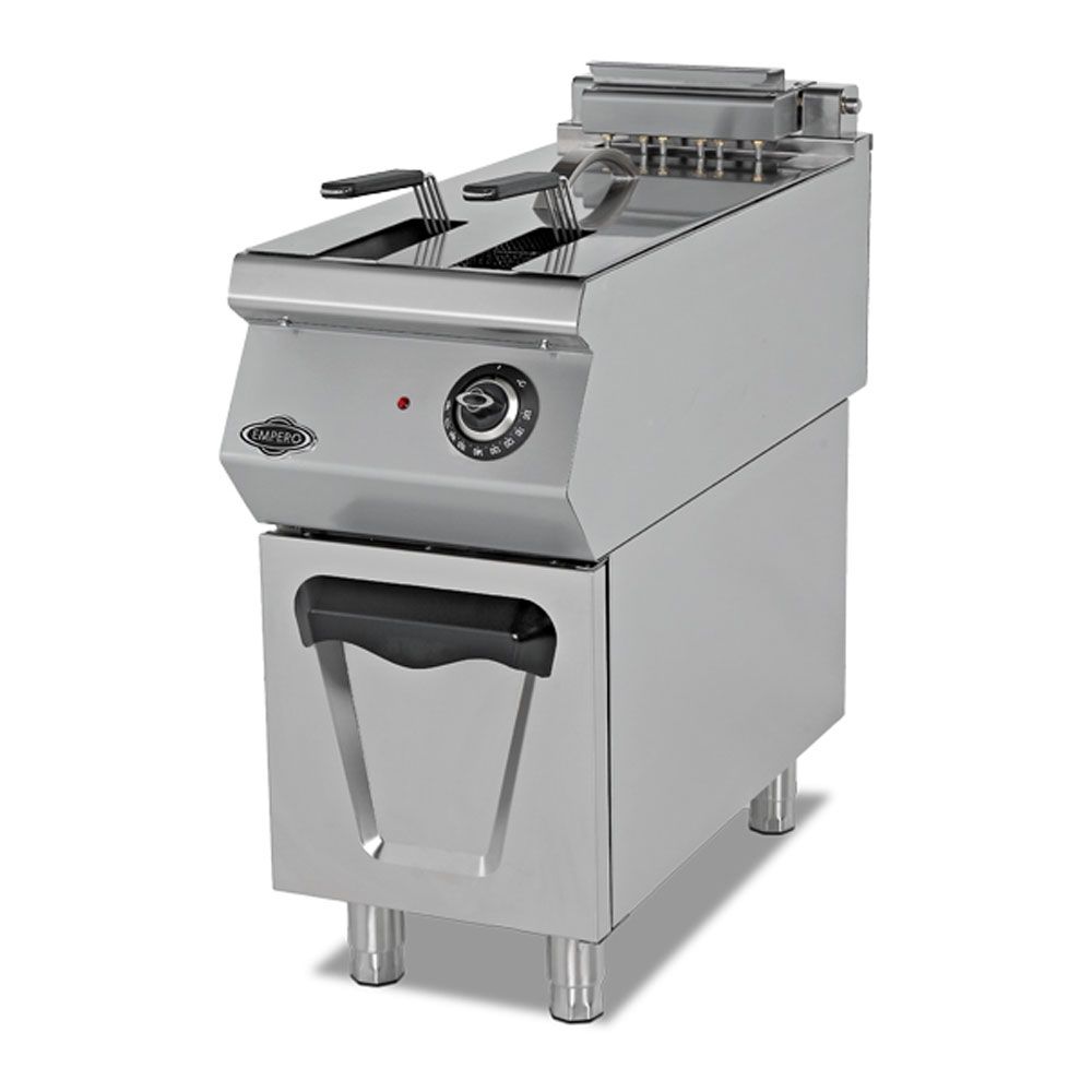 Friteuza electrica profesionala, inox, cu 1 cuva, 24 lt - 0