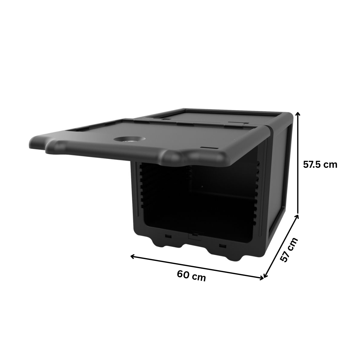 Termobox mobil transport, 100 lt, 60*57*57,5 cm - 1