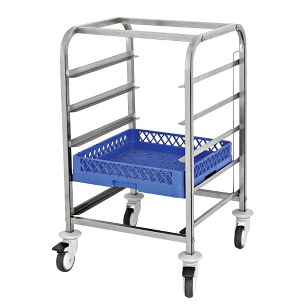 Carucior inox pentru cosuri si ladite - 0