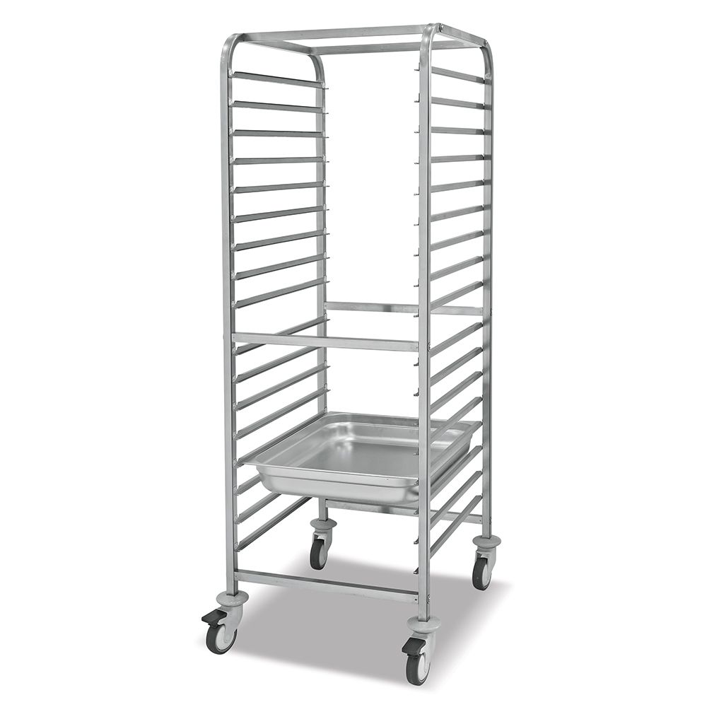 Carucior inox pentru 17 cuve GN 2/1 - 0