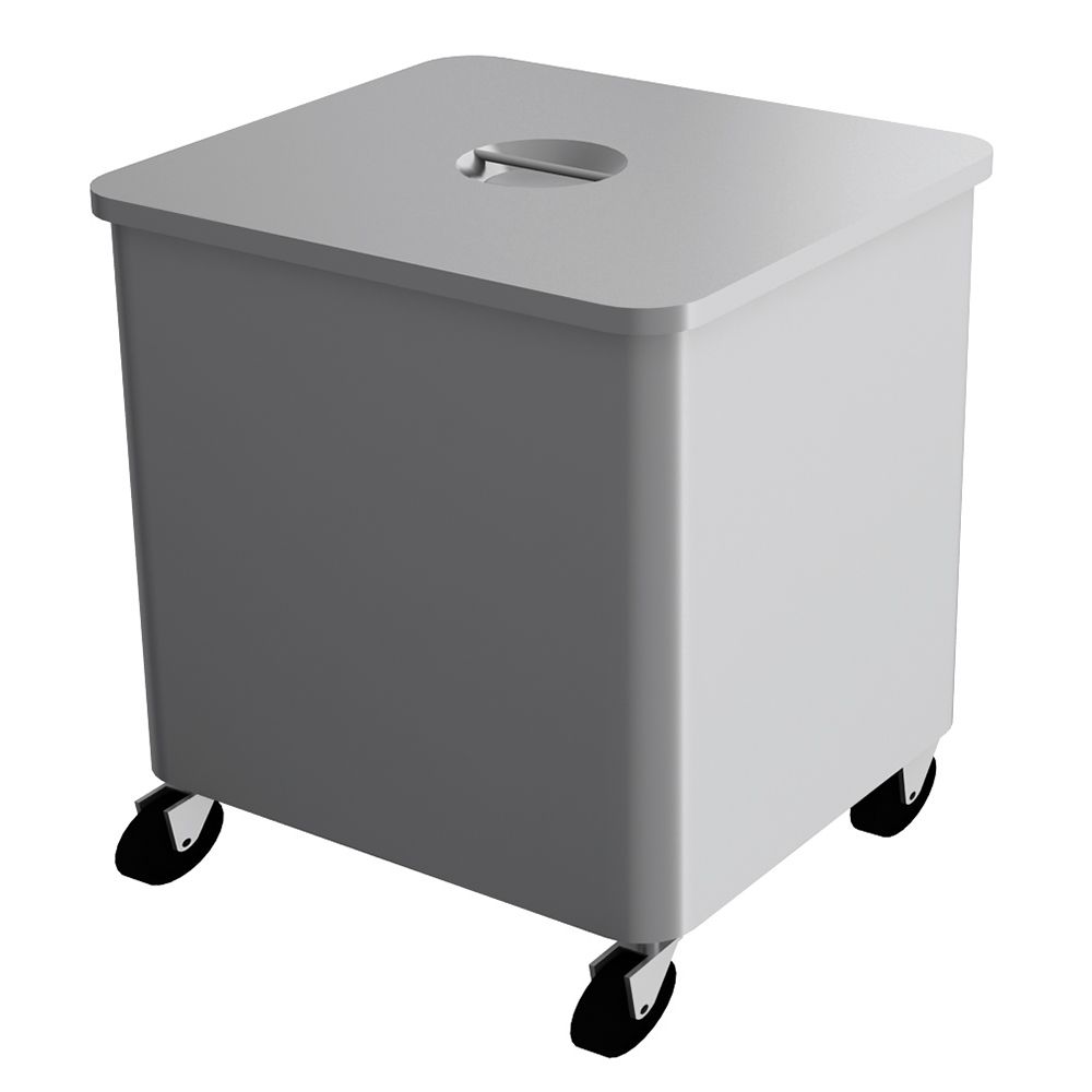 Carucior inox depozitare faina si zahar - 0