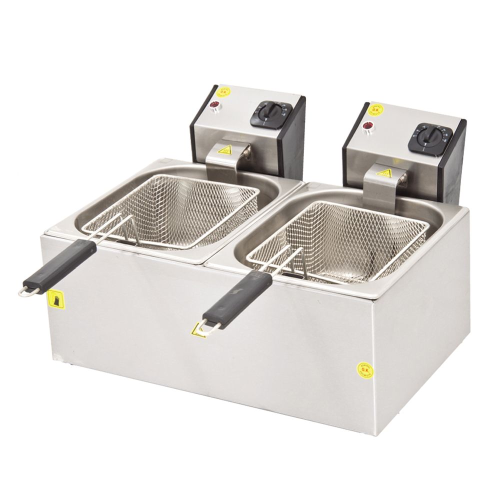 Friteuza electrica cu 2 cuve 5 lt - 0