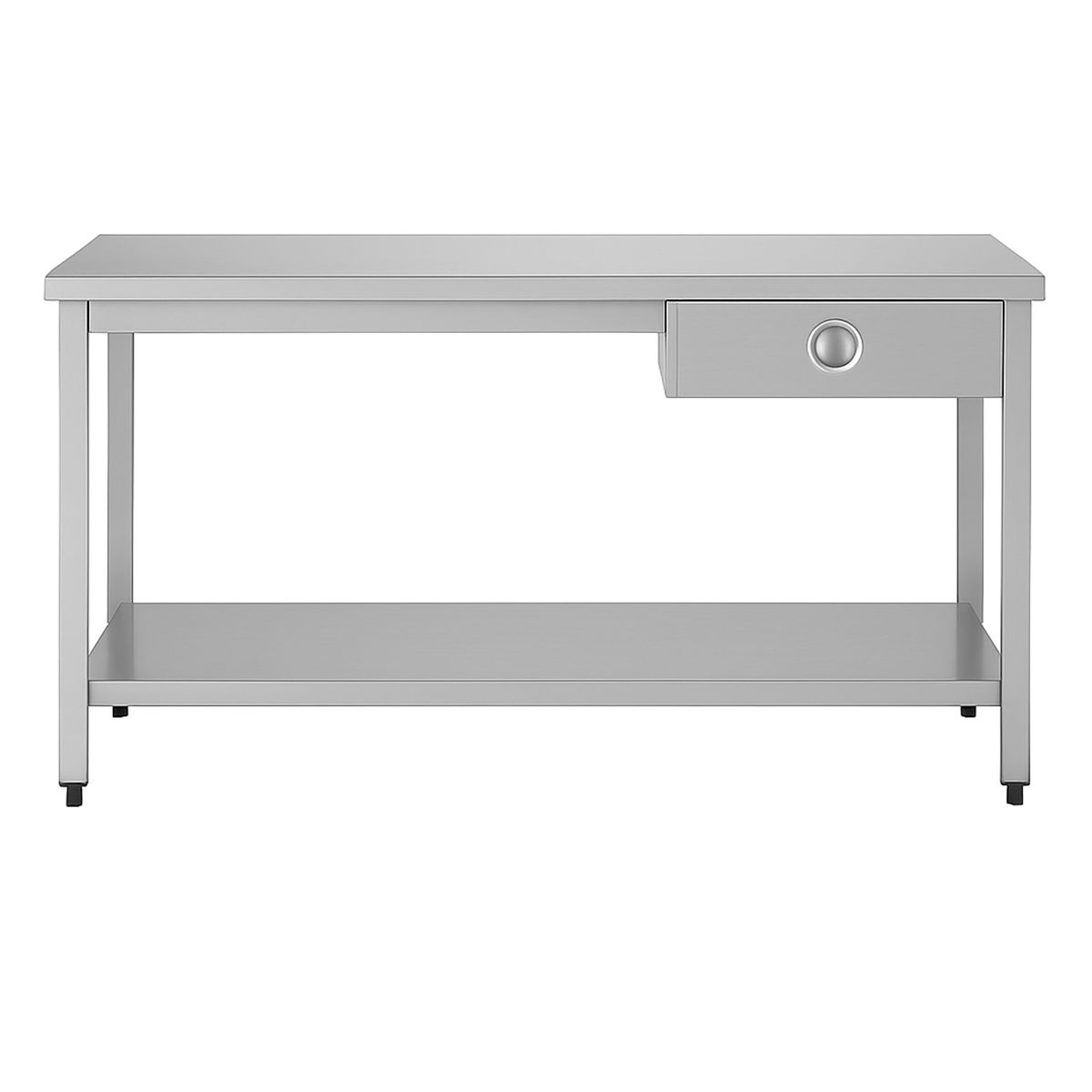 Masa de lucru inox cu polita inferioara si sertar 240*70*85 - 3