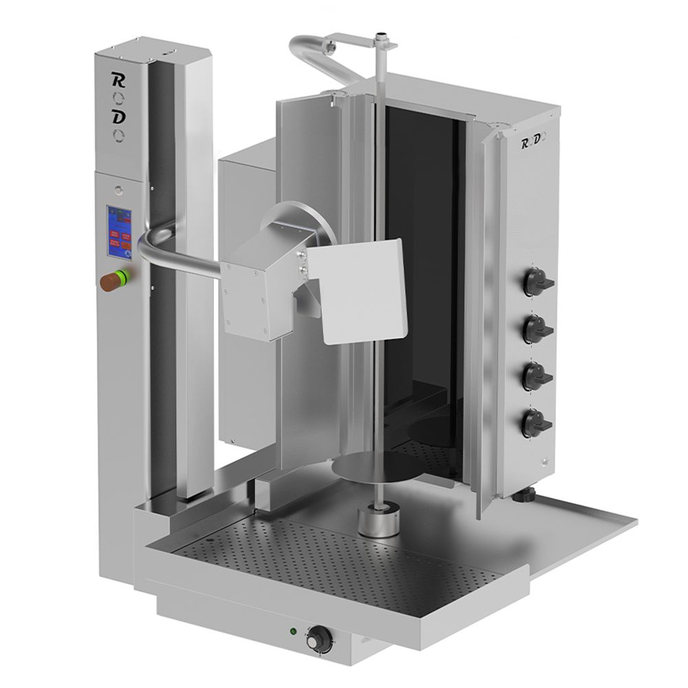 Robot shaorma kebab electric KALITEGAZ cu 4 arzatoare - 0