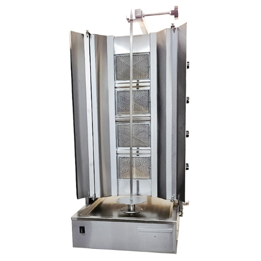 Aparat shaorma kebab pe gaz cu 4+4 arzatoare - 1