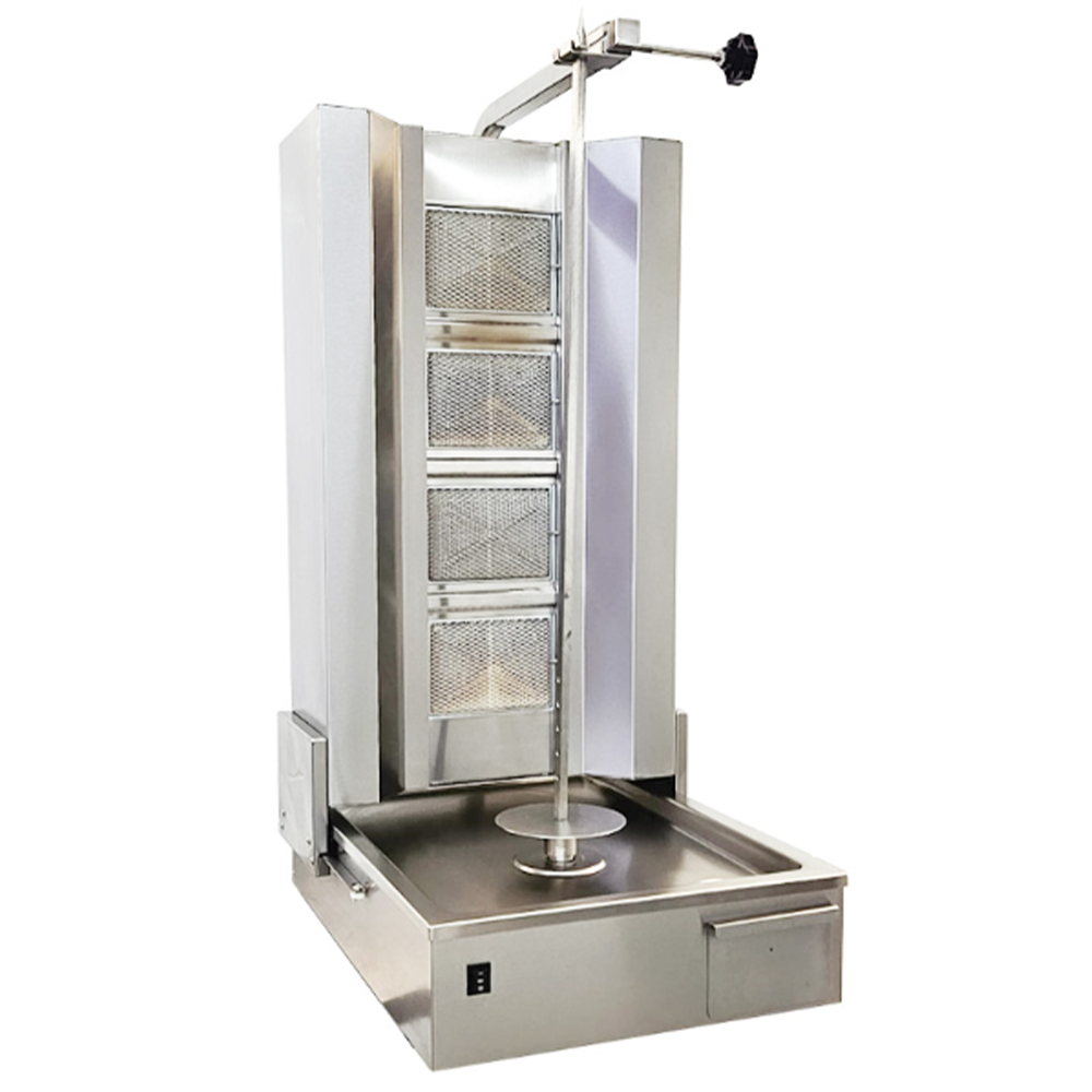 Aparat shaorma kebab pe gaz cu 4+4 arzatoare - 2