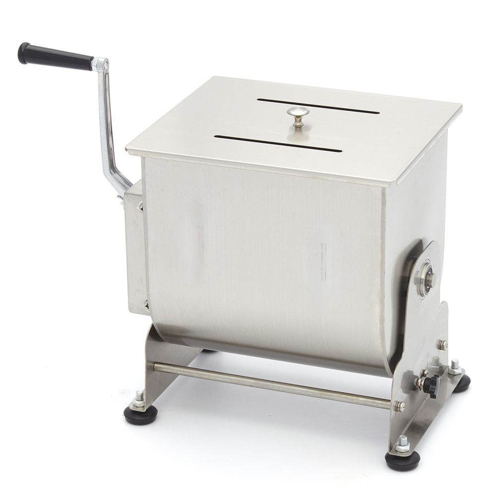 Malaxor carne manual inox 16 kg / cuva basculanta - 3