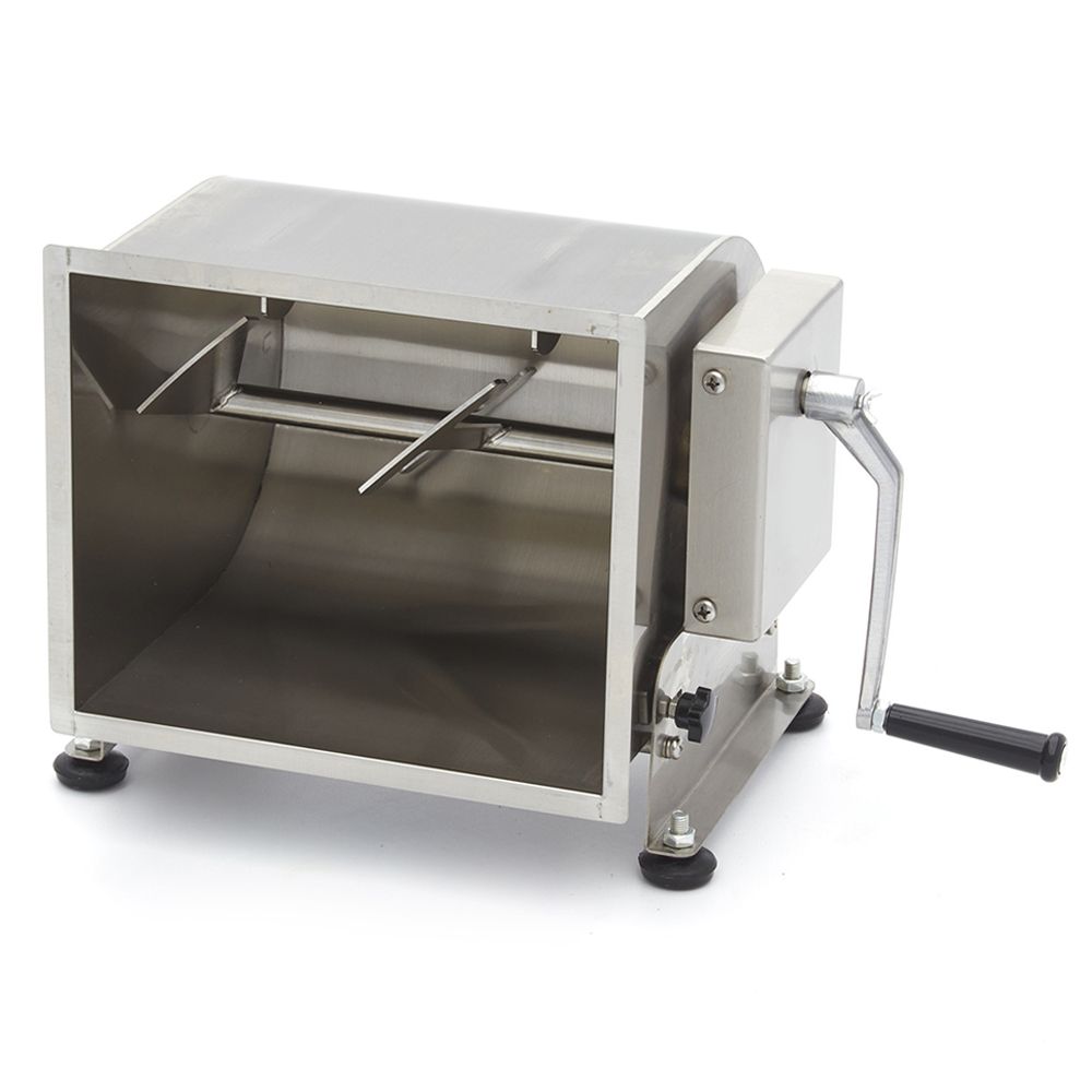 Malaxor carne manual inox 16 kg / cuva basculanta - 4