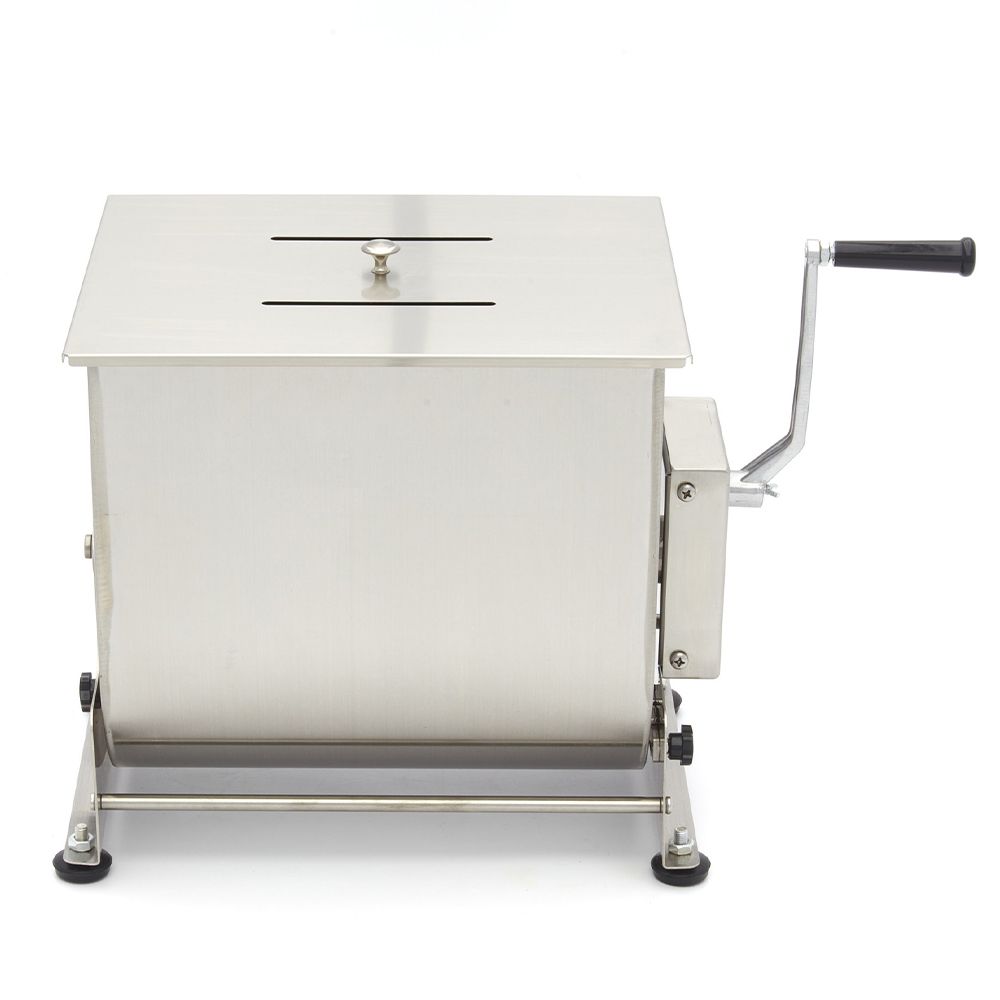 Malaxor carne manual inox 35 kg / cuva basculanta - 1