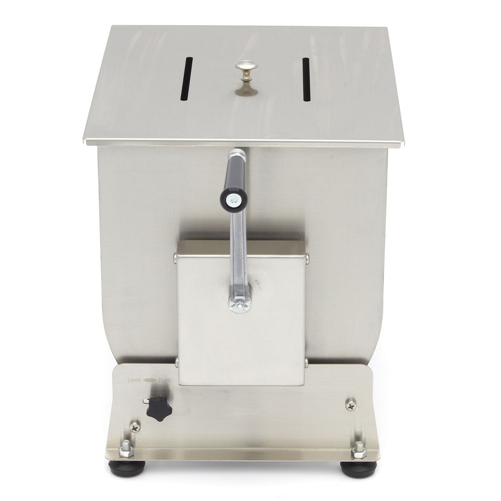 Malaxor carne manual inox 35 kg / cuva basculanta - 2