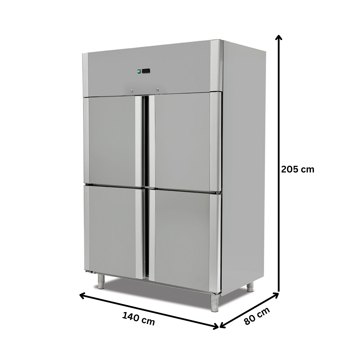 Dulap congelator vertical inox cu 4 usi, 1400 lt - 6