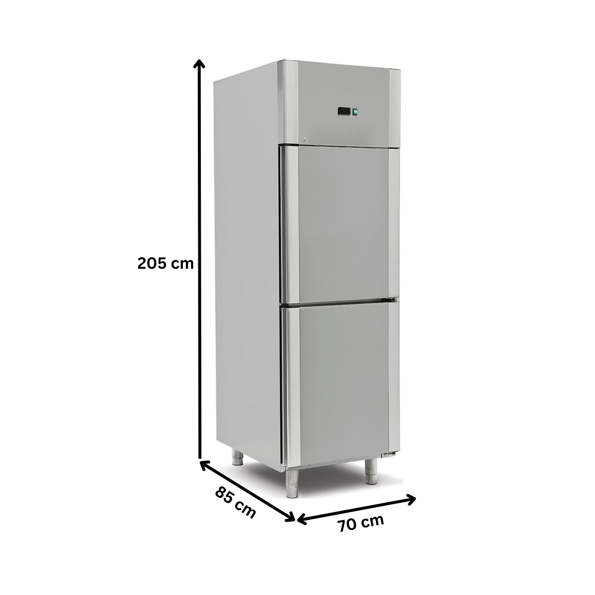 Dulap congelator vertical inox cu 2 usi, 700 lt - 6