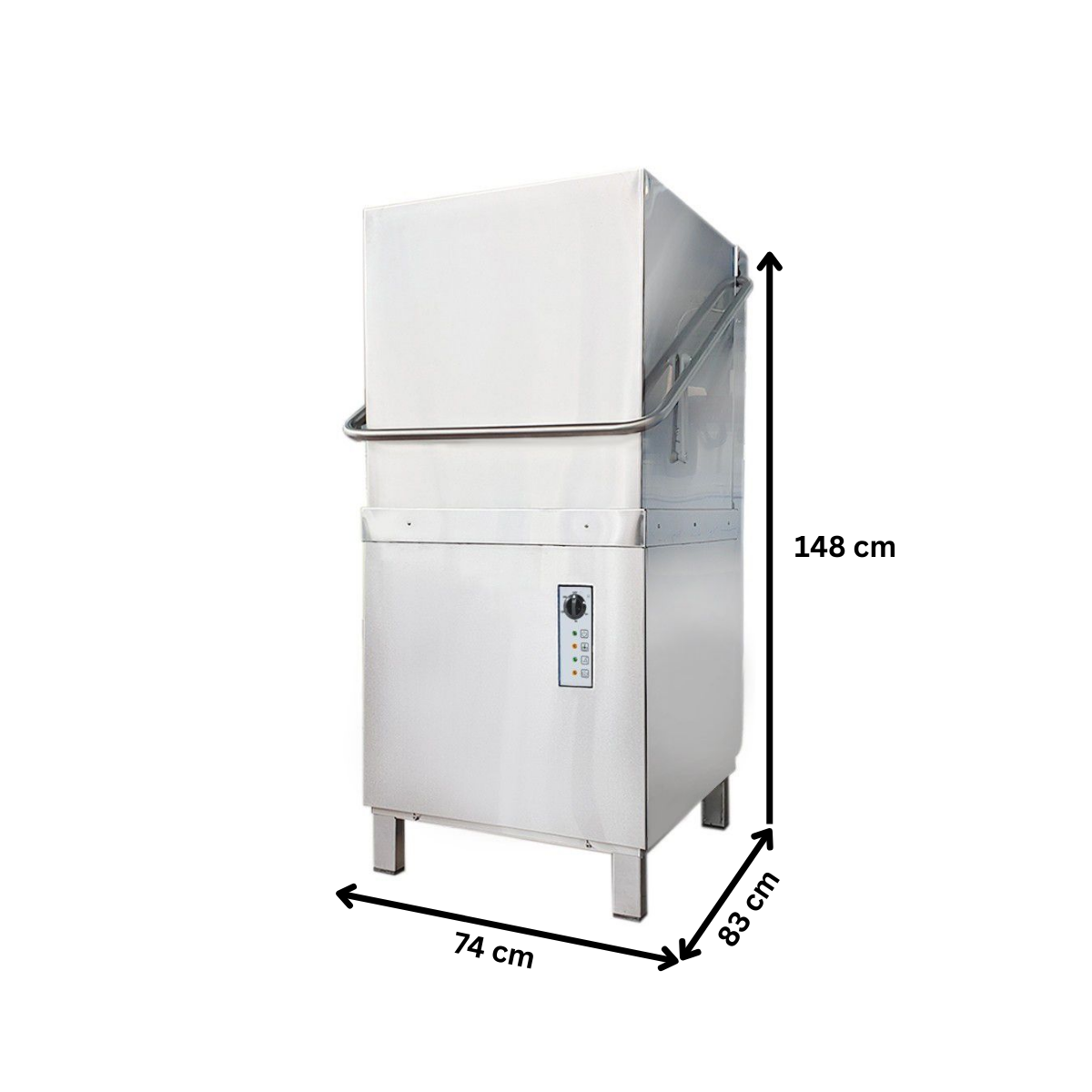 Masina de spalat vase profesionala cu capota, panou de control mecanic, capacitate de spalare 1000 de farfurii pe ora - 5