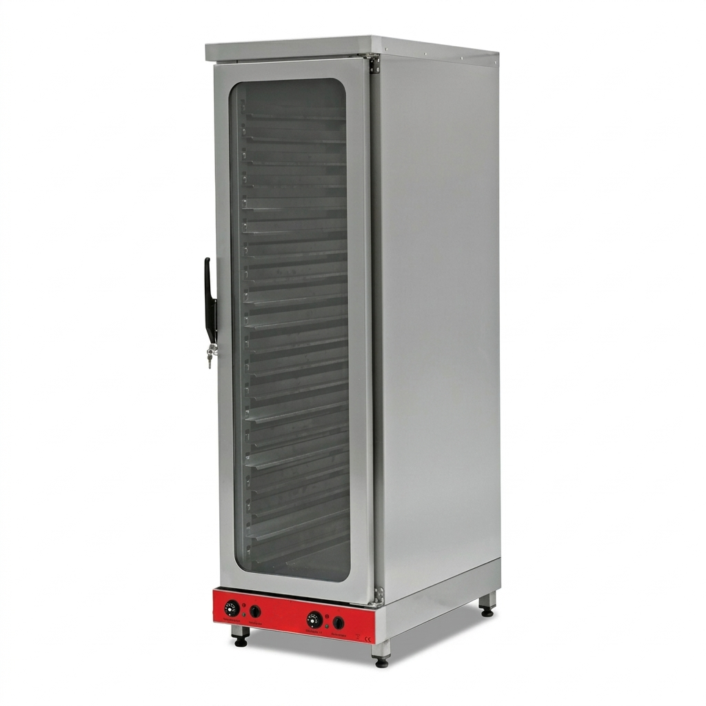 Dospitor profesional cu roti, capacitate: 16 tavi 60*40, inox, panou de control electromecanic - 0
