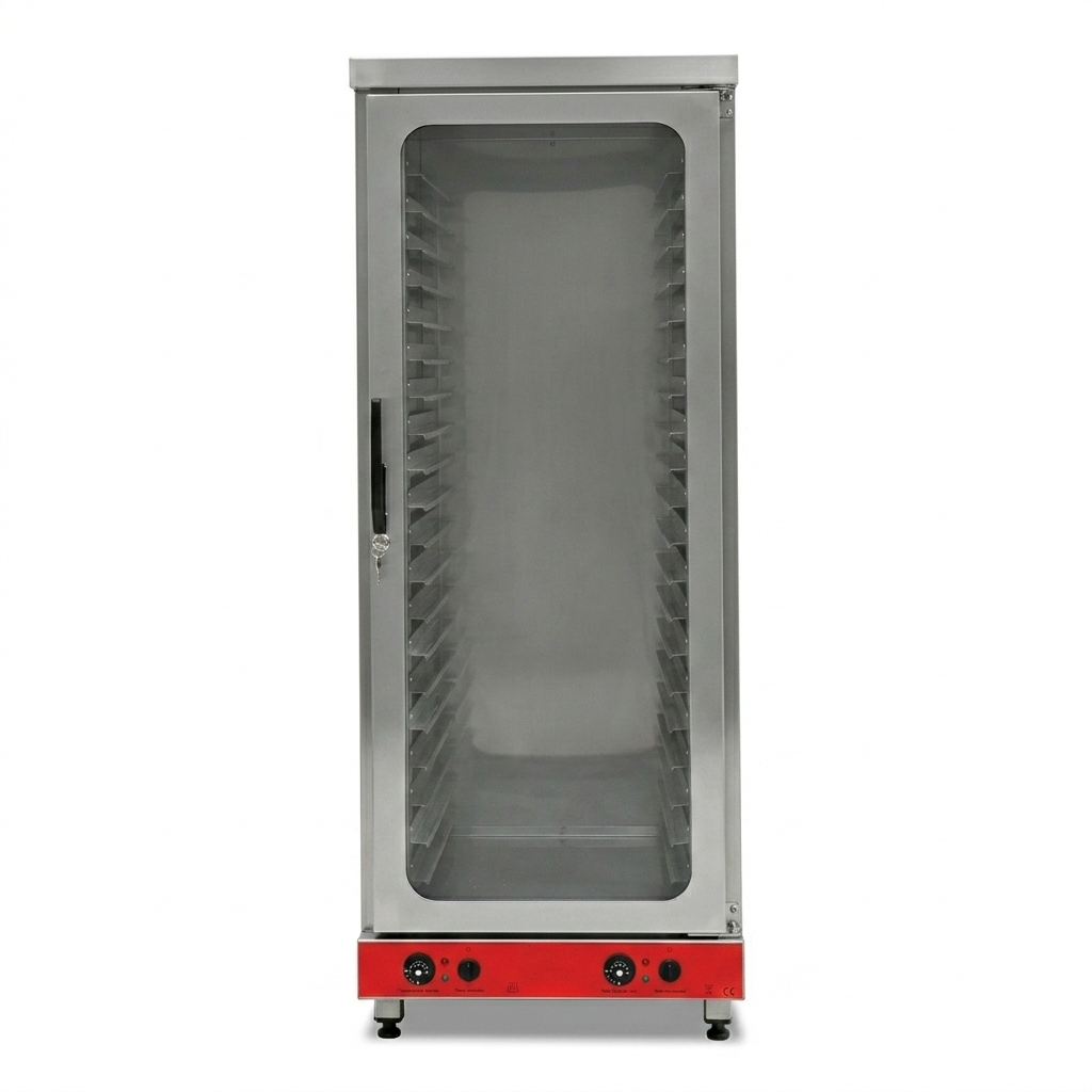 Dospitor profesional cu roti, capacitate: 16 tavi 60*40, inox, panou de control electromecanic - 1