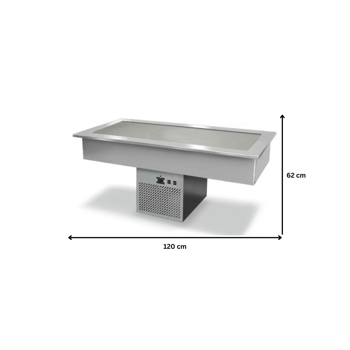 Plan frigorific drop-in 120 cm pentru autoservire - 1