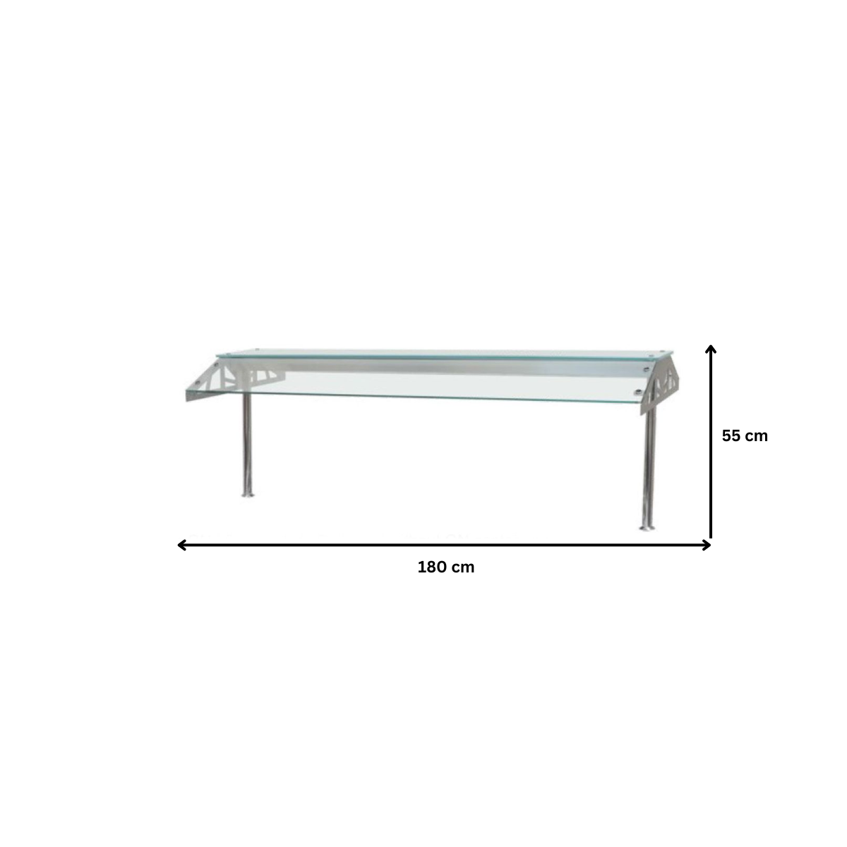 Suprastructura cu geam inclinat si iluminare fluorescenta 180 - 1