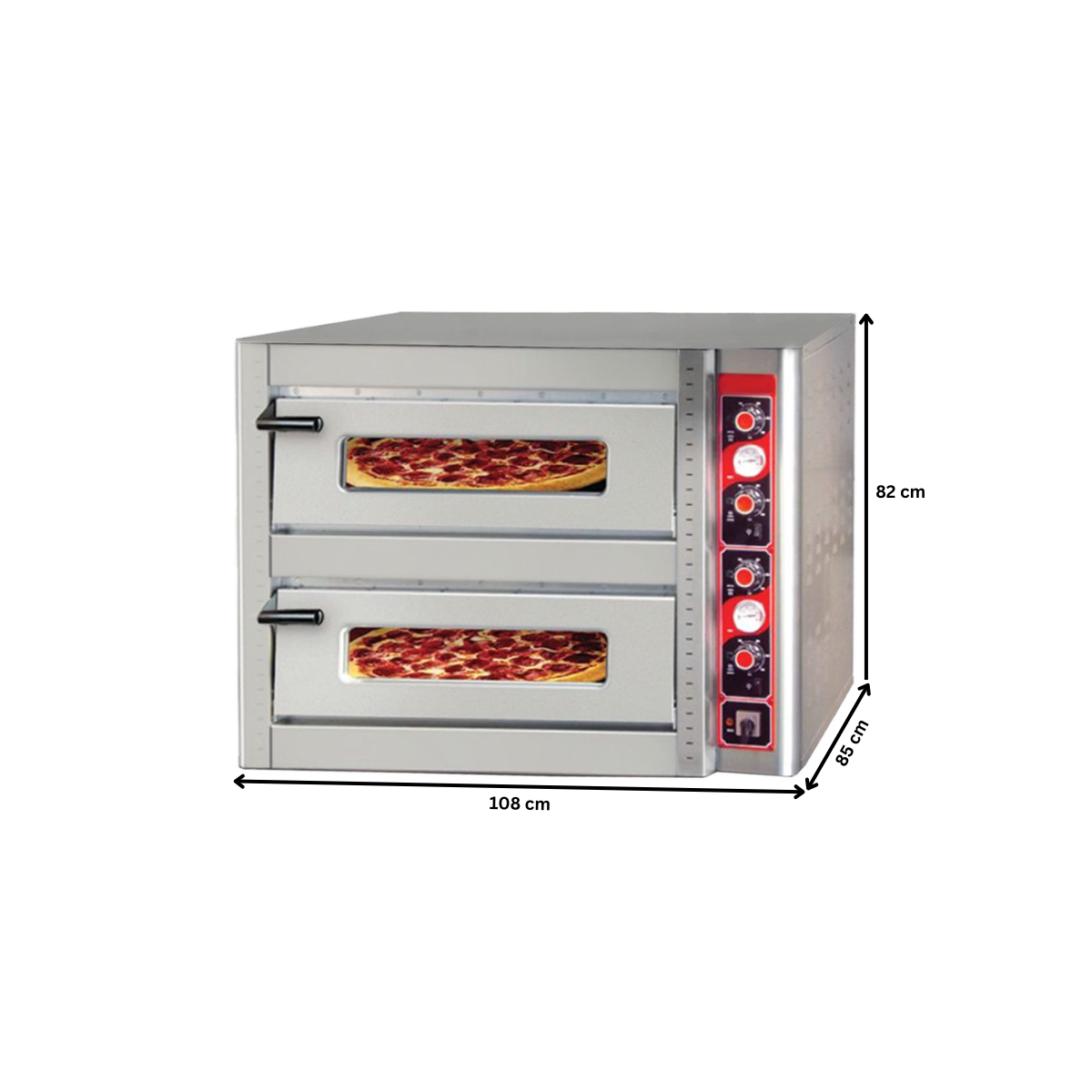 Cuptor profesional pizza electric FULL STONE 4+4 pizza / 33 cm - 5
