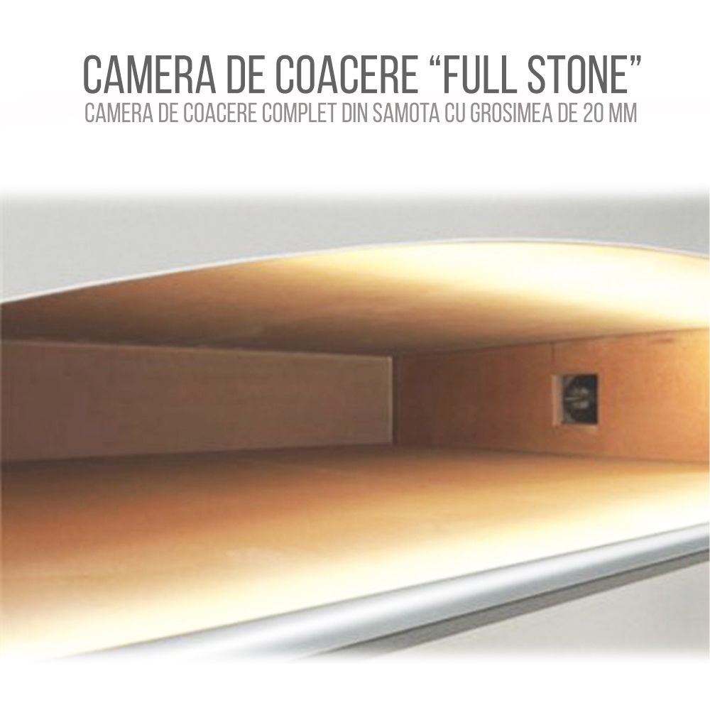 Cuptor profesional pentru pizza, electric, FULL STONE, 6+6 pizza / 33 cm - 1