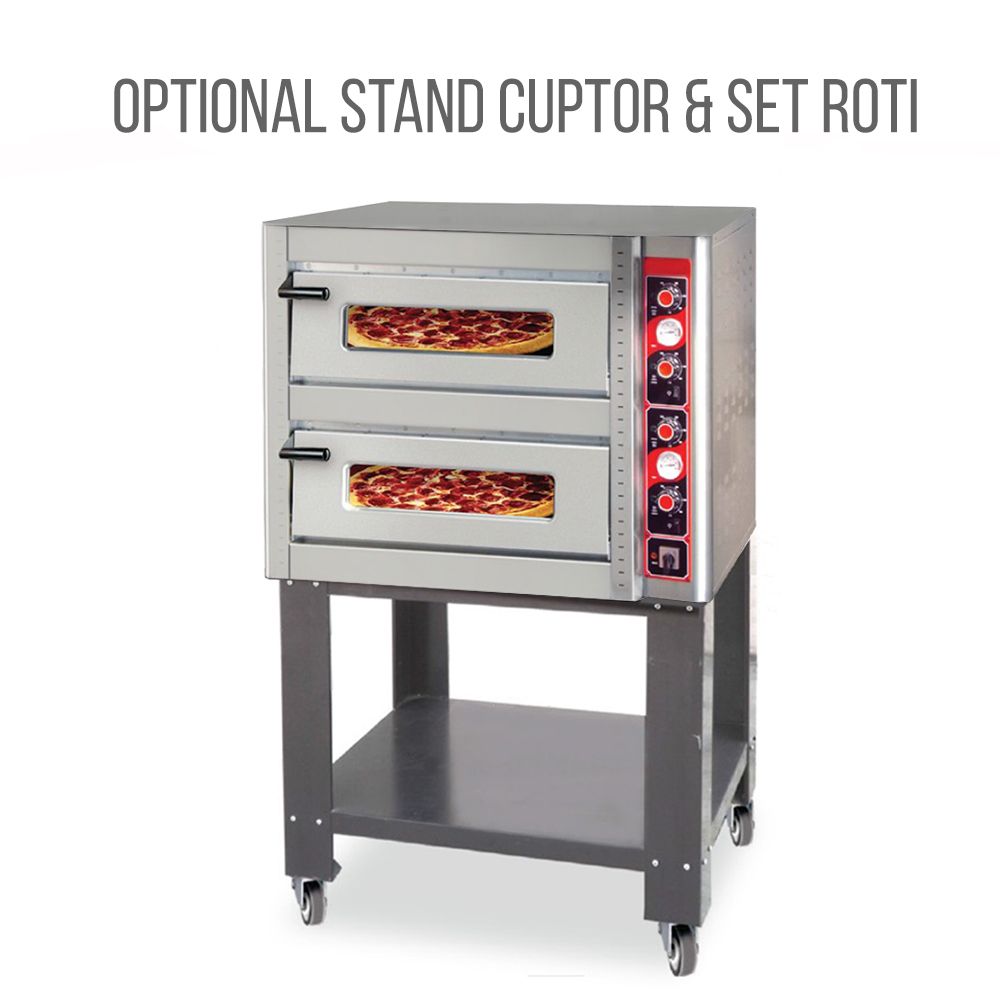 Cuptor profesional pentru pizza, electric, FULL STONE, 6+6 pizza / 33 cm - 3