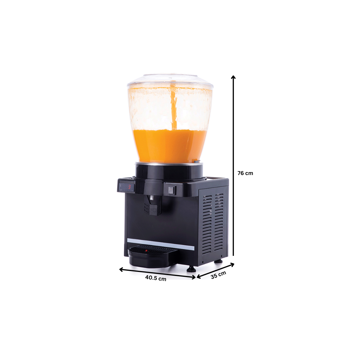 Aparat dozator special suc, ceai rece, capacitate 1 bazin 22 lt cu panou digital si dispersie - 5