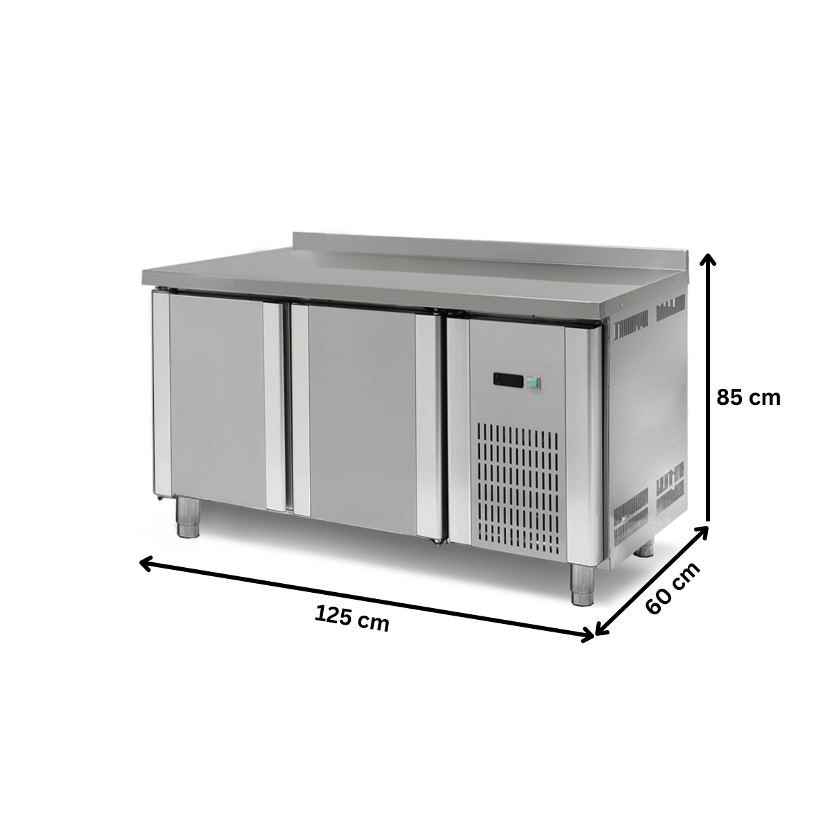 Masa rece congelare, profesionala, 2 usi, 125*60*85 cm - 3
