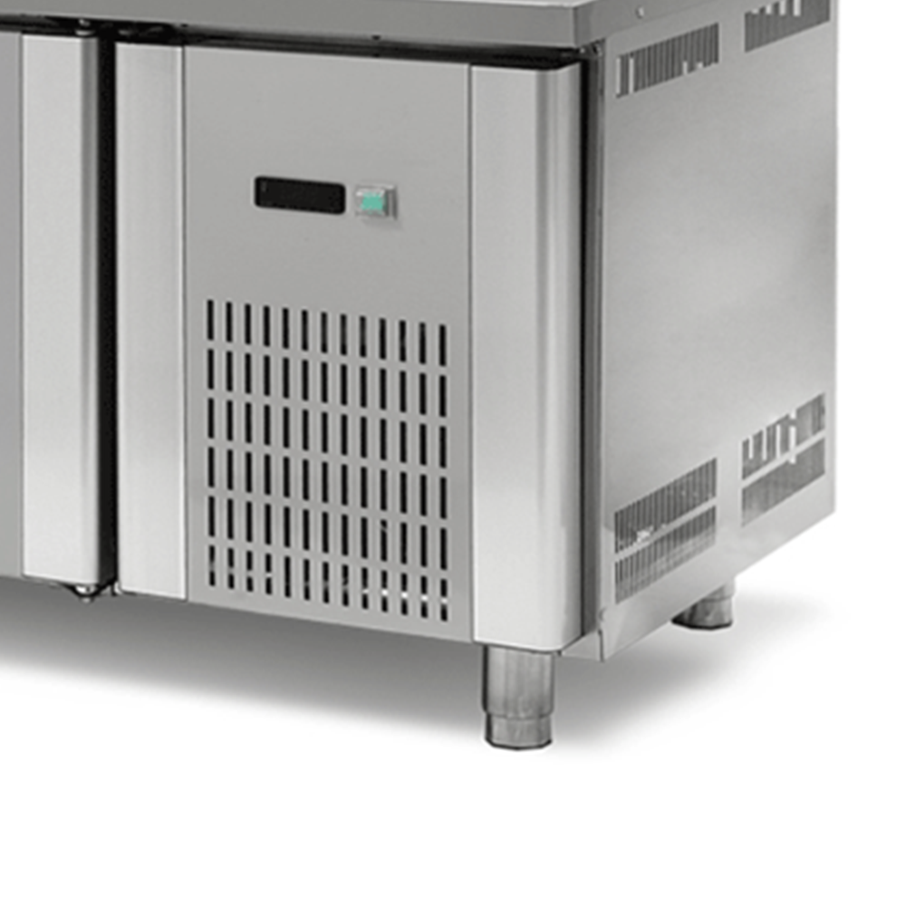 Masa rece congelare, profesionala, inox, 3 usi, 200*60*85 cm - 1