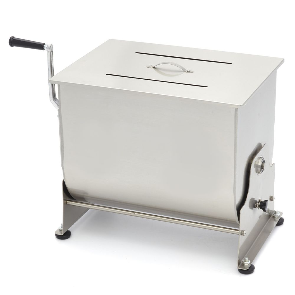 Malaxor carne manual inox 55 kg / cuva basculanta - 3